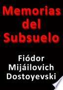 libro Memorias Del Subsuelo