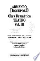 libro Obra Dramática De Armando Discépolo