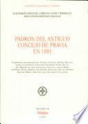libro Padrón Del Antiguo Concejo De Pravia En 1801