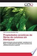 Descargar el libro libro Propiedades Acústicas De Fibras De Celulosa Sin Blanquear