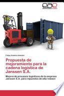 Descargar el libro libro Propuesta De Mejoramiento Para La Cadena Logistica De Janssen S.a.