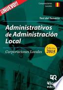 libro Test Del Temario. Administrativos De Administracion Local