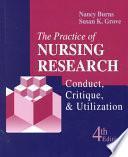 libro The Practice Of Nursing Research
