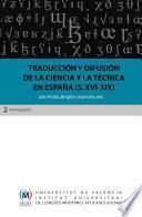 libro Traducción Y Difusión De La Ciencia Y La Técnica En España (siglos Xvi Xix)