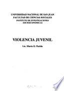 libro Violencia Juvenil
