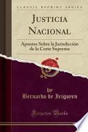 libro Justicia Nacional