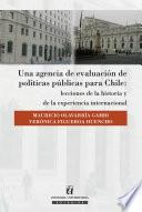 libro Una Agencia De Evaluación De Políticas Públicas Para Chile: