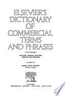 Descargar el libro libro Elsevier's Dictionary Of Commercial Terms And Phrases In Five Languages