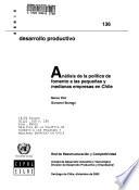 libro Análisis De La Política De Fomento A Las Pequeñas Y Medianas Empresas En Chile